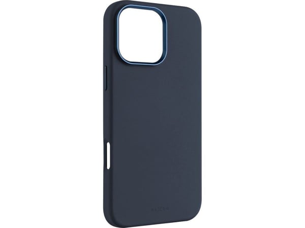 Fixed MagFlow - Bagsidecover til mobiltelefon - MagSafe-kompatibilitet - flytende silikone - blå - for Apple iPhone 16 Pro Max