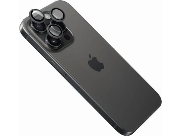 FIXED - Linsebeskytter for mobiltelefon - svart - for Apple iPhone 16 Pro, 16 Pro Max