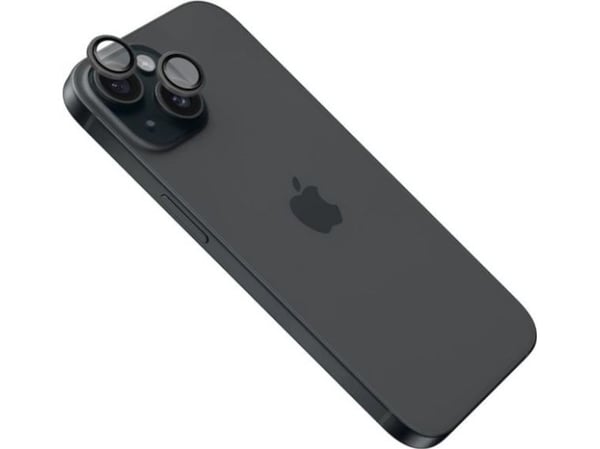 Fixed Camera glass | Apple | iPhone 16/16 Plus | Tempered glass | Black