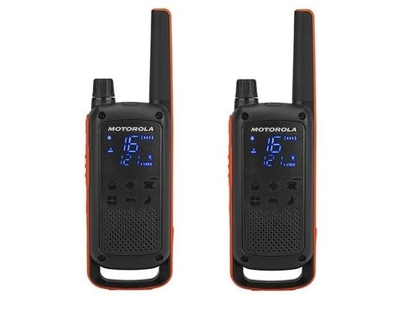 Motorola Talkabout T82 - Bærbar - toveis radio - PMR - 446 MHz - 16-kanalers - svart, oransje (en pakke 2)