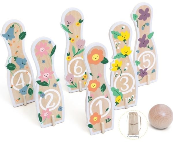Classic World Flower Bowling set för barn (från 18M)