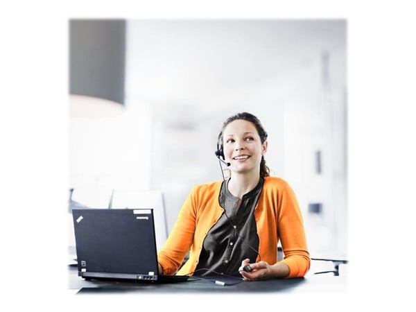 EPOS I SENNHEISER IMPACT SC 30 USB ML - Kuulokkeet - på øret - kabling - USB - sort med orange farvehighlights