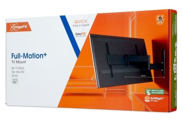Vogels QUICK TVM 1643 TV-veggfeste 3 ledd L for 40–77"