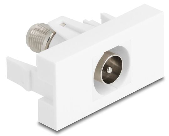 Delock Easy 45 -moduuli IEC-uros F-kirjaimelle valkoinen (90828)