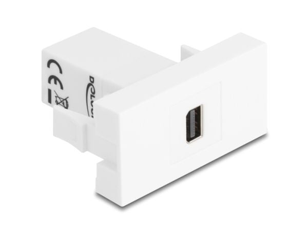 DeLOCK 90842, Mini DisplayPort, Uros, Uros, Suora, Suora, Valkoinen