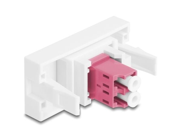 Delock Easy 45 Moduuli LC Duplex naaras LC Duplex naaras valkoinen / violetti (90846)