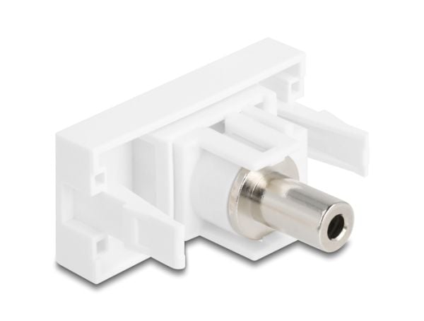 Delock Easy 45 -moduulin 3,5 mm:n 3-nastainen pistorasia 3,5 mm:n 3-nastaiseen pistorasiaan valkoinen (90848)
