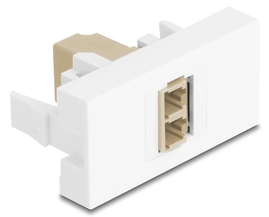Delock Easy 45 Moduuli LC Duplex naaras LC Duplex naaras valkoinen / beige (90840)