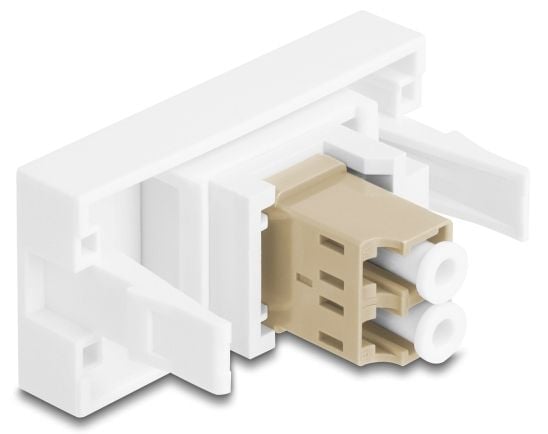 Delock Easy 45 Moduuli LC Duplex naaras LC Duplex naaras valkoinen / beige (90840)
