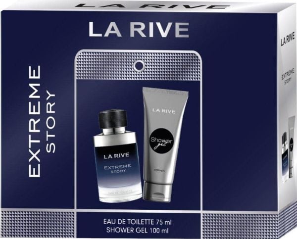 La Rive La Rive for menn gave Extreme Story (eau de toilette 75ml + dusjsåpe 100ml)