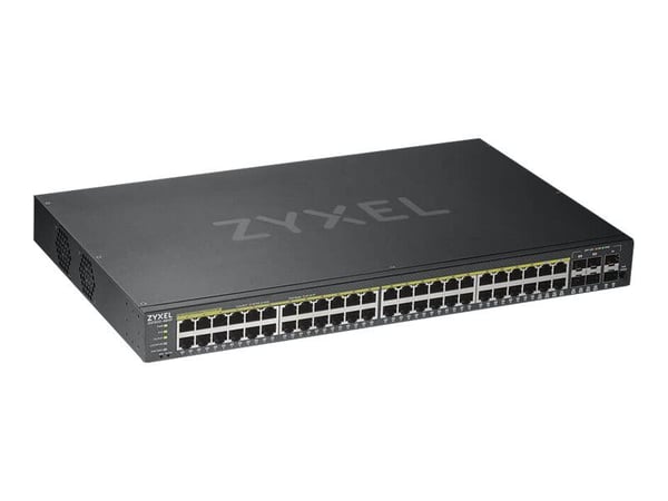 Zyxel GS1920-48HPv2 - Switch - smart - 48 x 10/100/1000 (PoE+) + 4 x kombo-Gigabit SFP + 2 x Gigabit SFP - rackmonterbar - PoE+ (375 W)