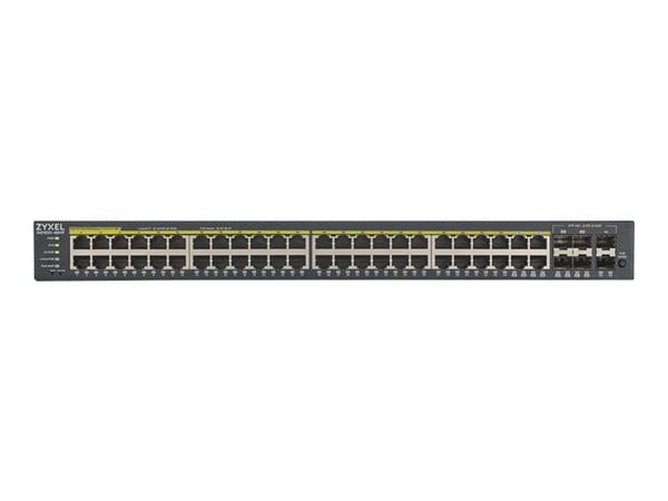 Zyxel GS1920-48HPv2 - Switch - smart - 48 x 10/100/1000 (PoE+) + 4 x kombo-Gigabit SFP + 2 x Gigabit SFP - rackmonterbar - PoE+ (375 W)