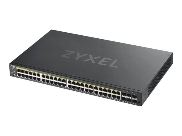Zyxel GS1920-48HPv2 - Switch - smart - 48 x 10/100/1000 (PoE+) + 4 x kombo-Gigabit SFP + 2 x Gigabit SFP - rackmonterbar - PoE+ (375 W)