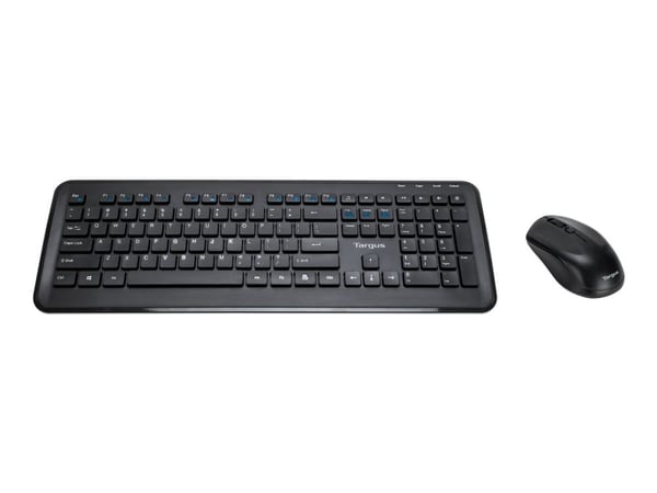 Targus KM610 - Tastatur- og mussett - kombinasjon - full size - trådløs - 2.4 GHz - QWERTY - Spansk - svart