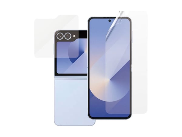 PanzerGlass - Skjermbeskyttelse for mobiltelefon - klassisk passform + ultra-bred passform - for Samsung Galaxy Z Flip6