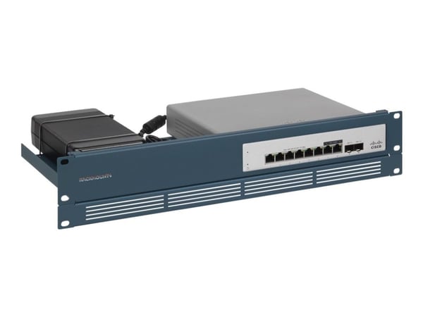 Rackmount.IT RM-CI-T18 - Monteringssett for nettverksenhet - rackmonterbar - metallic blå - 1.3U - 19"