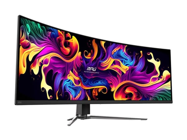 MSI MPG 491CQPDE QD-OLED - OLED-skjerm - gaming - kurvet - 49" - 5120 x 1440 Dual Quad HD @ 144 Hz - 1000 cd/m² - 1500000:1 - DisplayHDR 400 True B...