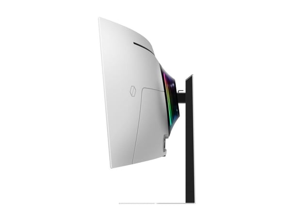 Samsung G95SD, 124,5 cm (49"), 5120 x 1440 piksler, Dual QHD, OLED, 0,03 ms, Sølv