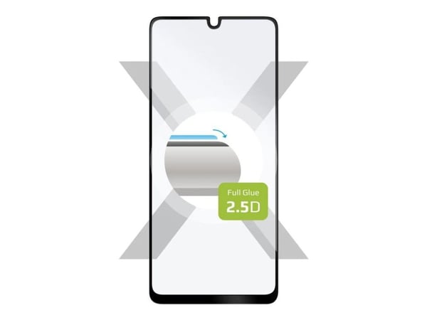 FIXED - Skjermbeskyttelse for mobiltelefon - full deksel - 2.5D - glass - rammefarge svart - for Xiaomi POCO C65; Xiaomi Redmi 13C, 13C 5G