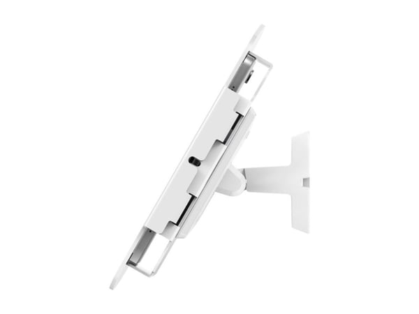 Compulocks iPad 10th-11th (A16) Gen Space Enclosure Bow Tilting Wall Mount White - Monteringssett (hus, tippeveggmontering) - synlige foran/bak kam...