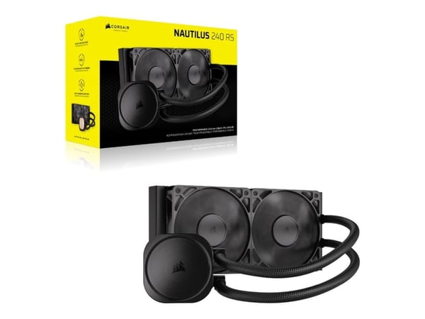 Corsair NAUTILUS 240 RS, luftkjøler, 2100 rpm, 74,37 CFM, svart