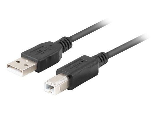 Lanberg - USB-kabel - USB (hann) til USB-type B (hann) - USB 2.0 - 3 m - svart