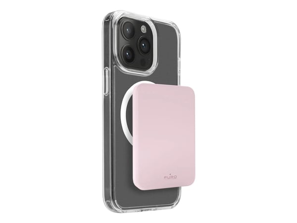 PURO PUFCBB40P2MAGROSE, 4000 mAh, Lithium Polymer (LiPo), Trådløs lading, 5 W, Rosa