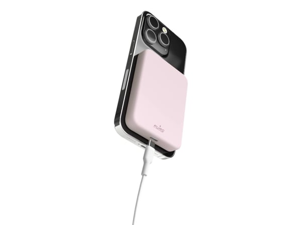 PURO PUFCBB40P2MAGROSE, 4000 mAh, Lithium Polymer (LiPo), Trådløs lading, 5 W, Rosa