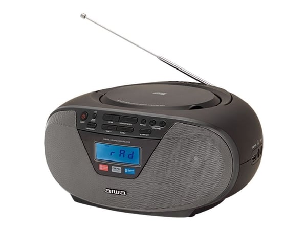 Aiwa BBTU-400BK, Analog och digital, FM, Spelare, CD, CD-R, CD-RW, Topp, 6 W
