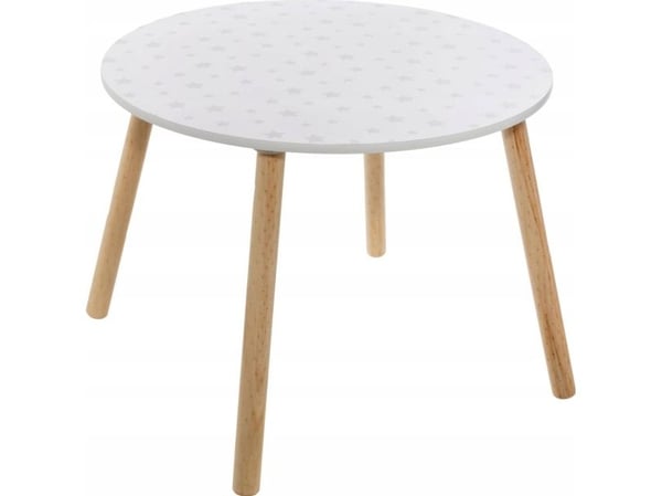 Atmosphera barnebord, hvitt med stjerner, Ø 60 cm