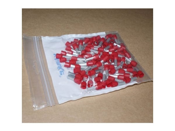 Klauke 47612, Peltipurkki, Punainen, Kupari, Polypropeeni (PP), 10 mm², 4,5 cm, 2,2 cm