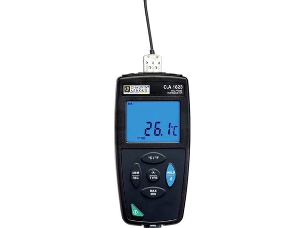 Chauvin Arnoux C.A 1823 Temperatur-måleudstyr -100 - 400 °C Sensortyp Pt100, Pt1000 Datalogger-funktion