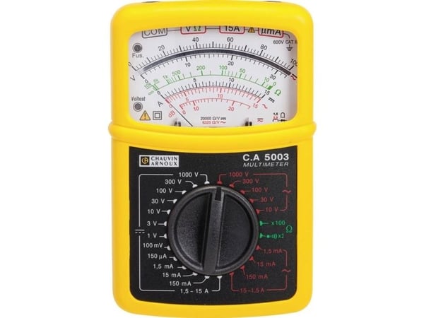 Chauvin Arnoux P01196522E Hånd-multimeter Analog CAT III 600 V