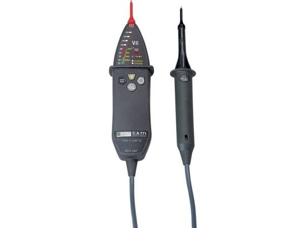 Chauvin Arnoux C.A 771 spenningstester CAT IV 1000 V Akustisk, LED