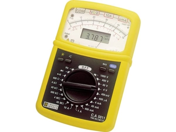 Chauvin Arnoux P01196311F digital håndmultimeter, analog CAT III 1000 V, CAT IV 600 V (oppløsning: 4000)