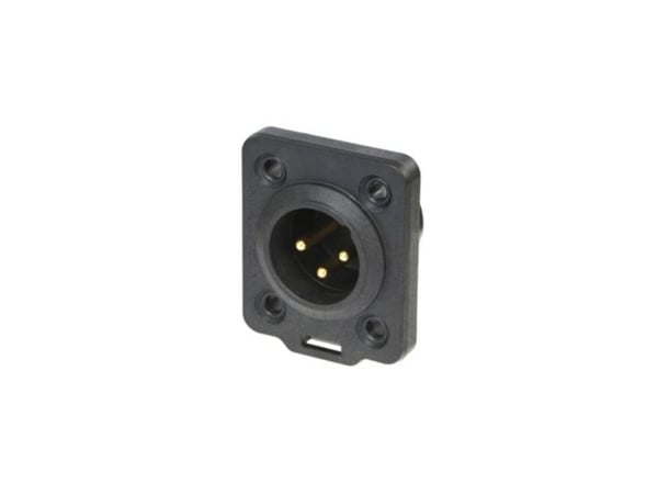 Neutrik NC3MDX-TOP, XLR, Musta, Polyamidi, IP65, 5 mO, 50 V