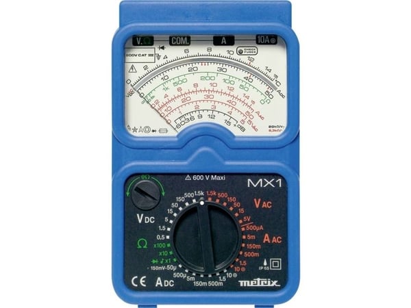 Metrix MX1 håndholdt multimeter analog CAT III 600 V