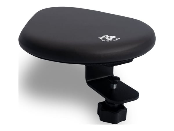 R-Go - Monteringssett (2 armrests, 2 C-clamps) - justerbar - MDF, fauxlær - svart