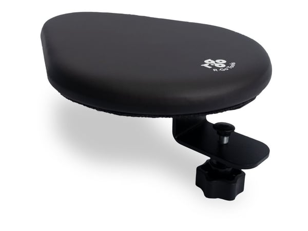 R-Go - Monteringssett (2 armrests, 2 C-clamps) - justerbar - MDF, fauxlær - svart