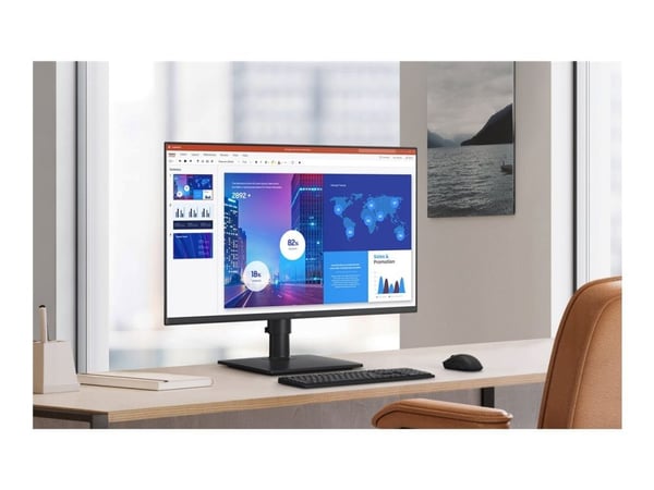 Samsung S27D400GAU - S40GD Series - LED-skjerm - 27" - 1920 x 1080 Full HD (1080p) @ 100 Hz - IPS - 250 cd/m² - 1000:1 - 5 ms - 2xHDMI, DisplayPort...
