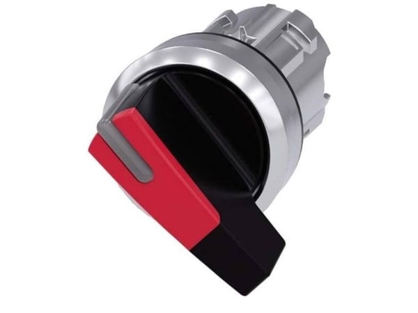 Siemens 3SU10522CF200AA0 3SU1052-2CF20-0AA0 Kääntökytkin Kiinnityslaite Punainen 1 x 90° 1 kpl 1 kpl