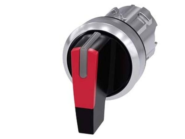 Siemens 3SU10522CL200AA0 3SU1052-2CL20-0AA0 vridkontakt spännanordning röd 2 x 45 ° 1 st