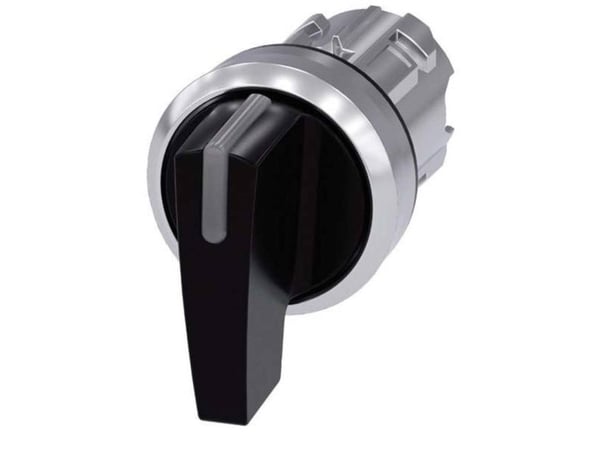 Siemens 3SU10522CN100AA0 3SU1052-2CN10-0AA0 Knebelschalter Knebel Schwarz 2 x 45 ° 1 St., IP67, IP69K, 2,23 cm, 95 mm, 98 mm, 32 mm, 53 g