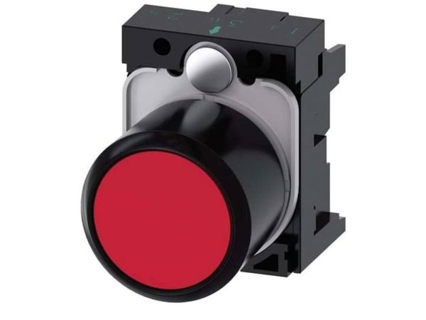 Siemens 3SU1200-0EB20-0AA0 Tryckknapp (Ø x H) 29,5 mm x 40 mm IP66, IP67, IP69/IP69K 1 st