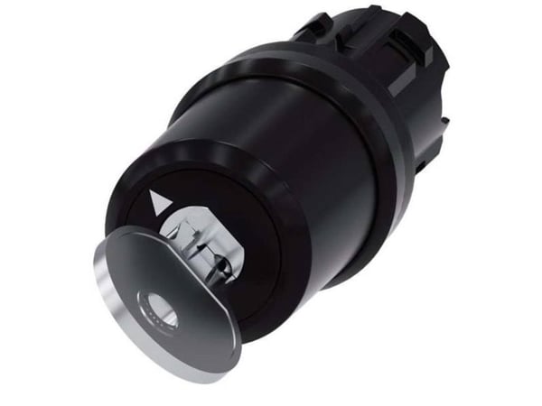 Siemens nyckelbrytare 3SU10005TF010AA0 3SU1000-5TF01-0AA0, 1 x 90°, IP66, IP67, IP69/IP69K