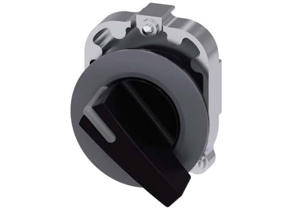 Siemens 3SU10622EC100AA0 3SU1062-2EC10-0AA0 Kiertokytkin Kiinnityslaite Musta 1 x 45° 1 kpl 1 kpl