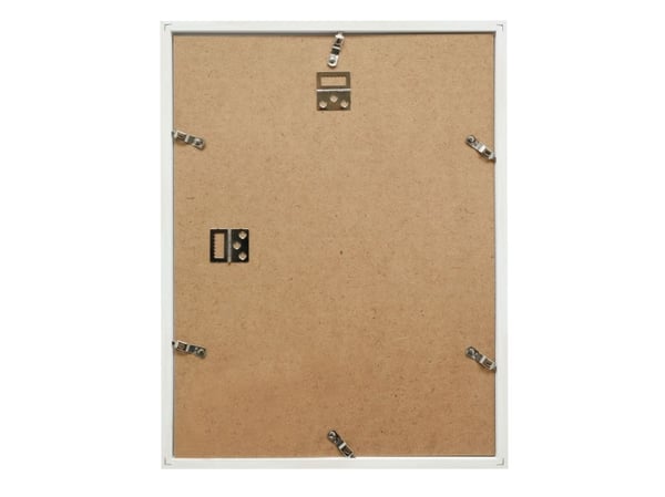 Deknudt S46WG4P1, Enkel bilderamme, Glass, MDF, Brun, Hvit, Bord, Vegg, 18 x 24 cm, Rektangulær