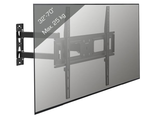 VCM Morgenthaler B-SN 600, 81,3 cm (32"), 177,8 cm (70"), 100 x 100 mm, 600 x 400 mm, Stål, Sort