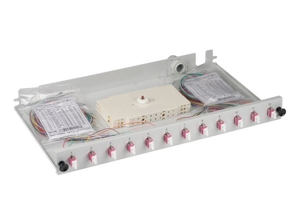 EFB Elektronik B71901L48OM4, LC, OM4, Grå, Plast, Rackmontering, 1U