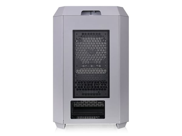Thermaltake The Tower 300 - Mikrotårn - micro ATX - sidepanel med vindu (herdet glass) - ingen strømforsyning (PS/2) - kalkstein - USB/lyd